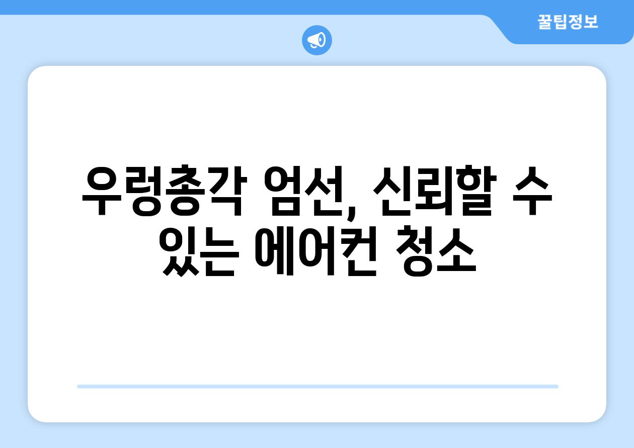 우렁총각 엄선, 신뢰할 수 있는 에어컨 청소