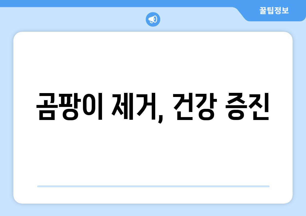 곰팡이 제거, 건강 증진