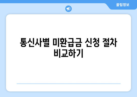 통신사 미환급금 및 자동차 미환급금 조회 및 신청 방법 | 미환급금, 신청 가이드, 통신사, 자동차보험