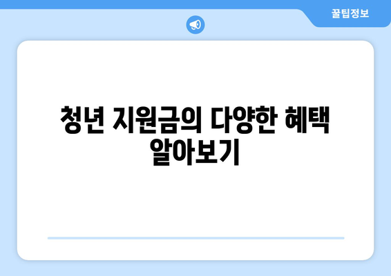 일자리 채움 청년지원금 신청 방법 및 대상 확인하기 | 청년지원금, 신청 팁, 혜택"