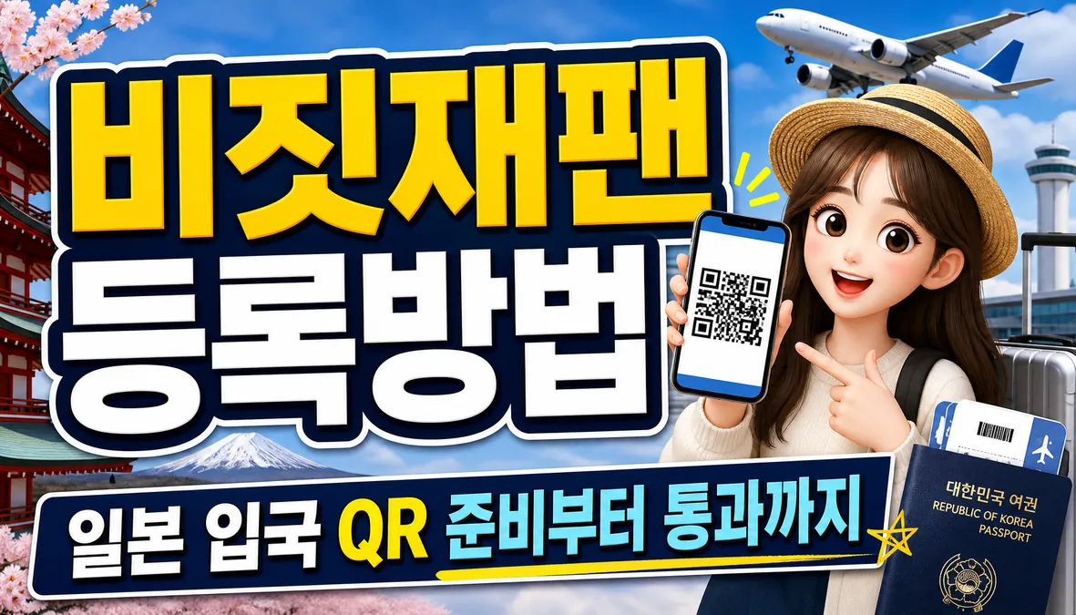 비짓재팬 등록방법 일본 입국 QR 준비부터 통과까지