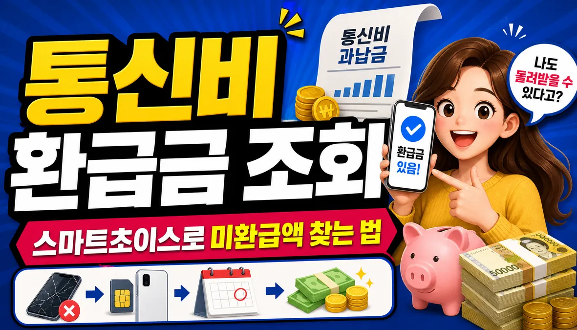 통신비 환급금 조회, 스마트초이스로 미환급액 찾는 법